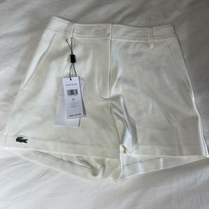 New with tag Lacoste White shorts